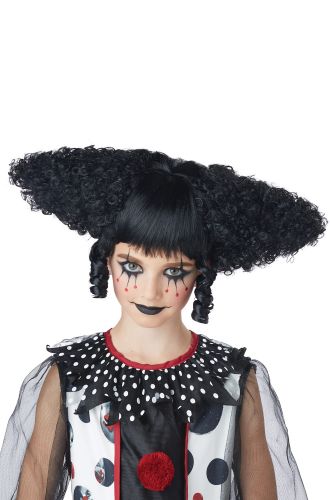 Creepy Clown Adult Wig (Black)