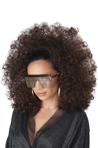 3/4 Curly Fall Adult Wig (Brunette)