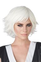 Feathered Cosplay Adult Wig (White)