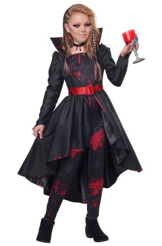 Teen Dark Gothic Vampire Boys Halloween Party Fancy Dress Childs Costume Outfit 