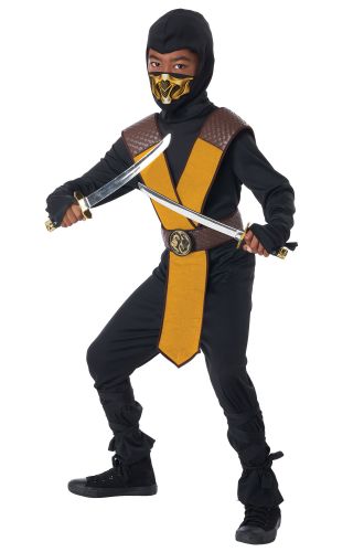 Dragon Master Ninja Child Costume (Yellow)