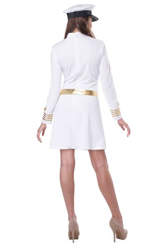 Navy Captain Adult Costume (White)