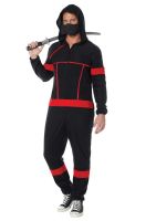 Ninja Fleece Jumpsuit Adult Costume