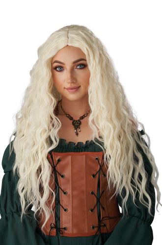 Renaissance Maiden Adult Wig (Icy Blonde)