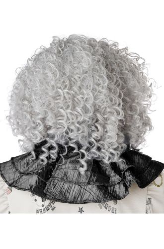 Corkscrew Clown Curls Wig (Grey)