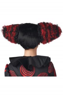 Funhouse Clown Wig (Black/Red)