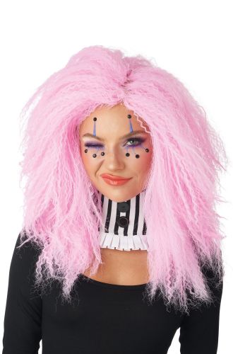 Crimped N Kooky Adult Wig (Pink)