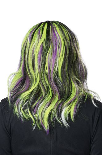 Neon Streaks Adult Wig