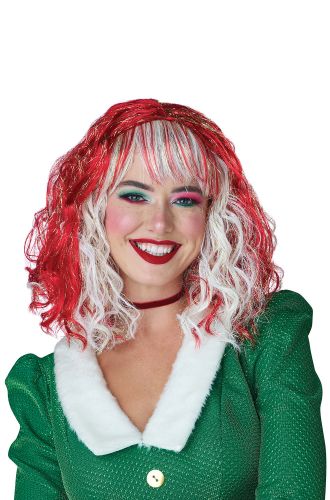 Shimmering Jolly Holiday Bob Wig