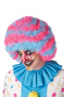 Spiral Clown Wig (Blue/Pink)