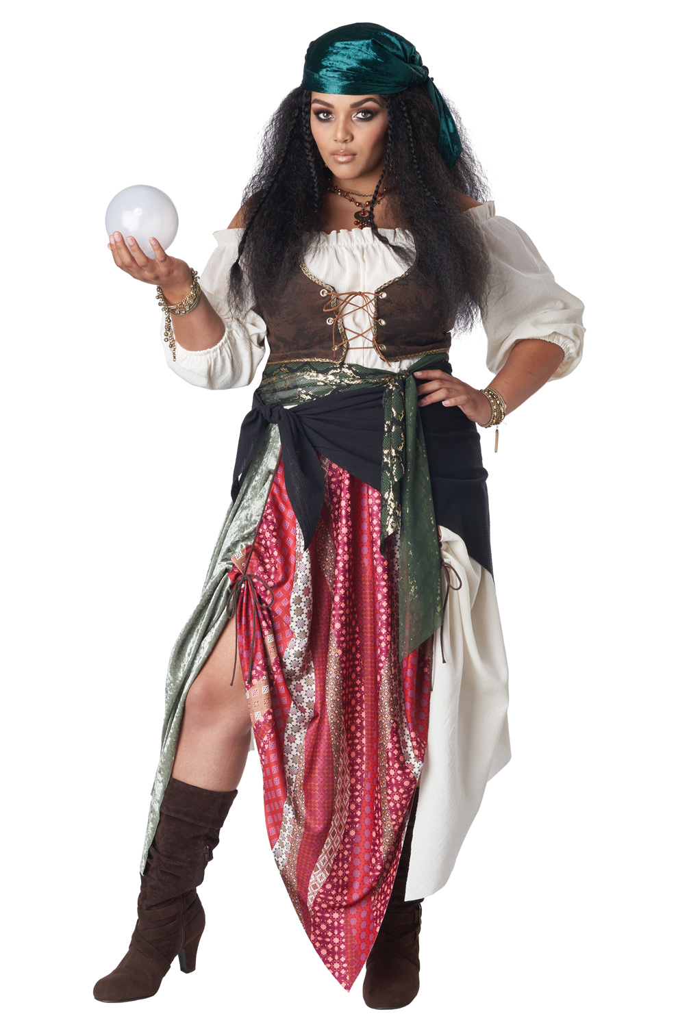 Renaissance Fortune Teller/Pirate Plus Size Costume - PureCostumes.com