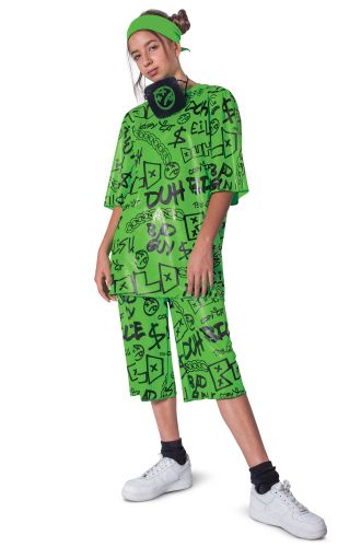 Billie Eilish Classic Child Costume (Green)