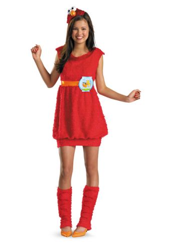 Sesame Street Elmo Plush Tween Costume