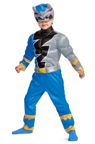 Blue Ranger Dino Fury Muscle Toddler Costume