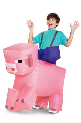 Minecraft Pig Ride-On Inflatable Child Costume