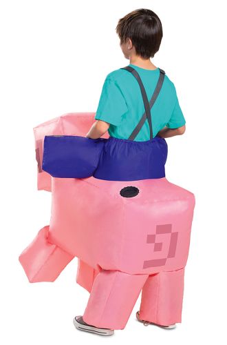 Minecraft Pig Ride-On Inflatable Child Costume
