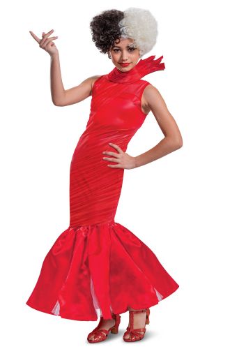 Cruella Live Action Red Dress Deluxe Tween Costume