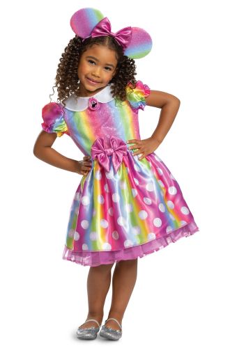 Rainbow Minnie Toddler Costume