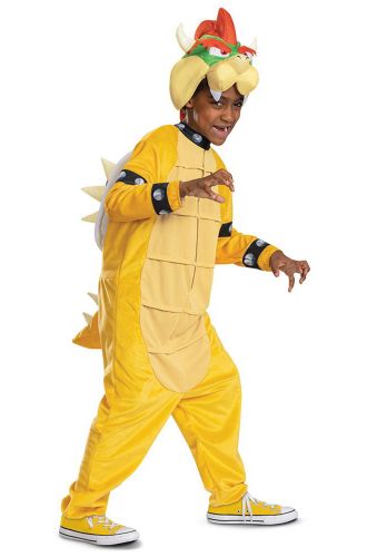 Bowser Hooded Jumpsuit Child Costume