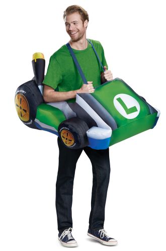 Luigi Kart Inflatable Adult Costume