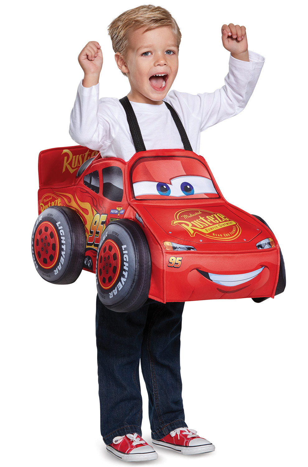 Lightning McQueen 3D Toddler Costume PureCostumes Lightning McQueen 3D Toddler Costume PureCostumes