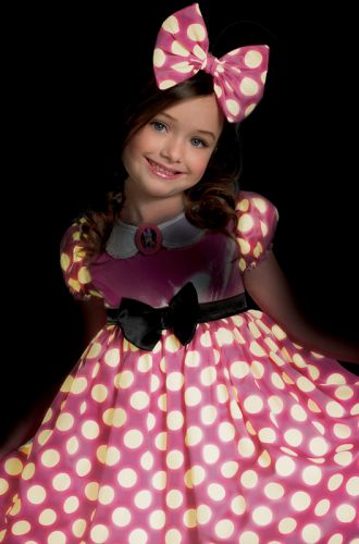 Pink Minnie Glow In the Dark Child Costume