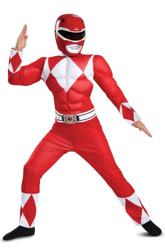Red Ranger Classic Muscle Child Costume