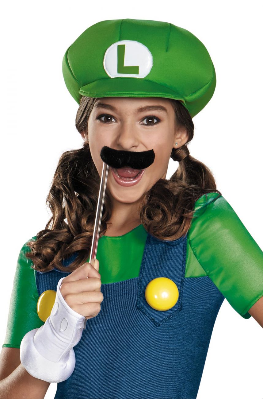 Luigi Tween Girl Costume - PureCostumes.com