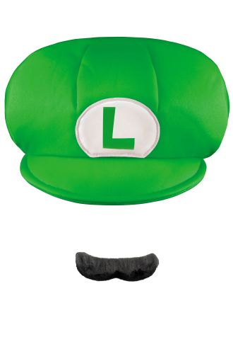 Luigi Child Hat and Moustache