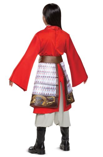 Mulan Hero Red Dress Deluxe Child Costume