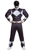 Black Ranger Classic Muscle Adult Costume