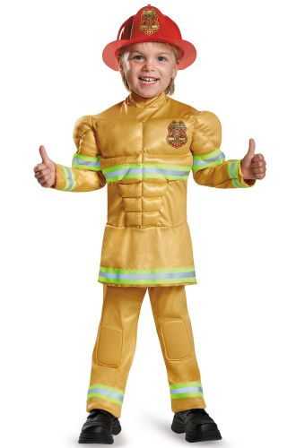 Fireman Muscle Toddler Costume