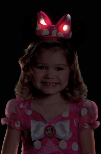 Pink Minnie Mouse Lite-Up Child Ears