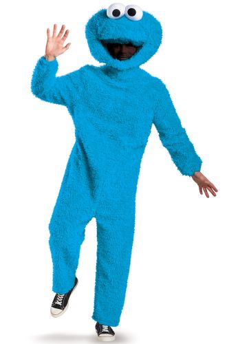 Full Plush Cookie Monster Prestige Adult Costume