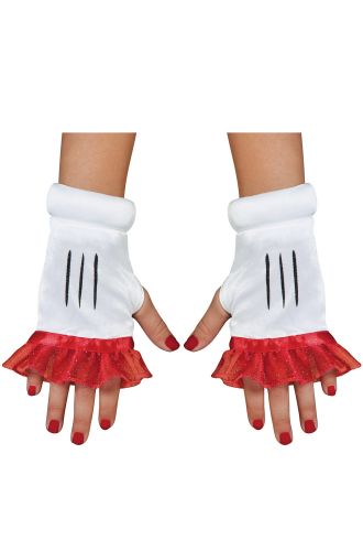 Red Minnie Mouse Child Glovettes