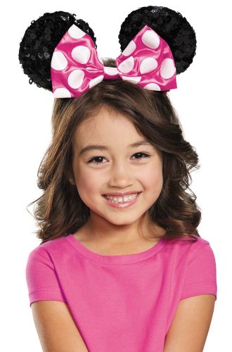 Pink Minnie Mouse Sequin Child Ears