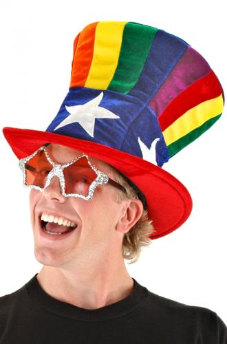 Rainbow Uncle Sam Hat
