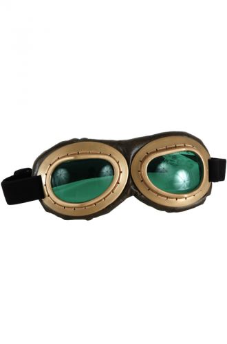 Aviator Goggles Accessory (Gold/Brown/Green)