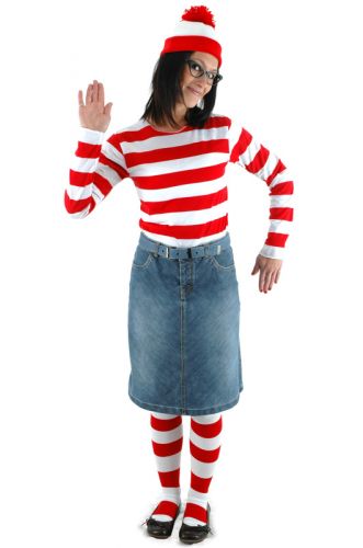 Where's Waldo Wenda Adult Costume (L/XL)