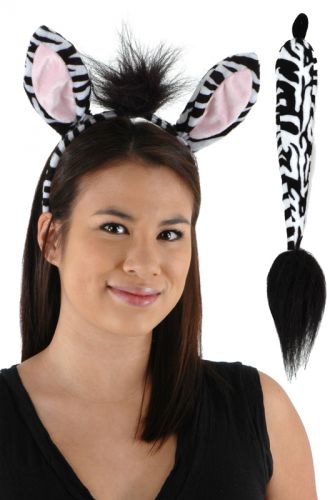 Zebra Ears and Tail Accessory Kit