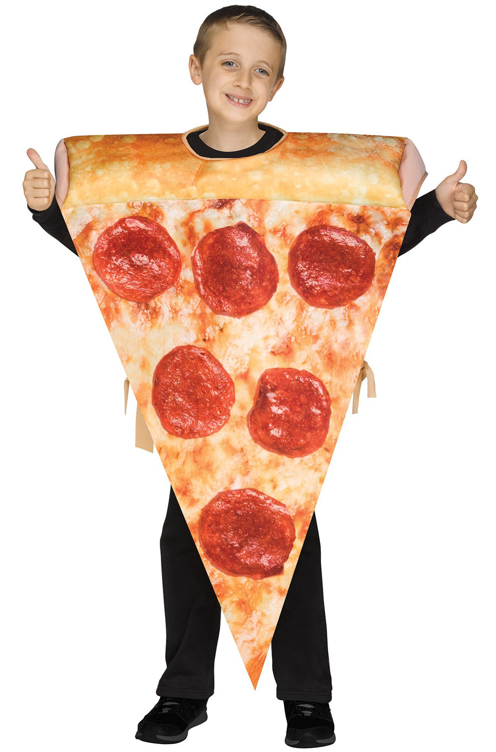 Kinder Pizza Slice Kostüm Oberteil – Für Jungen & Mädchen 8-10 Jahre – Lustiges Faschings- Oder Halloween-Kostüm