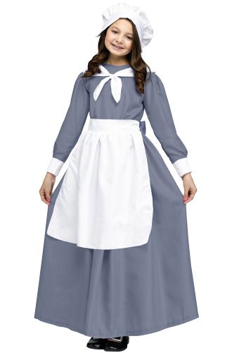 American Pilgrim Girl Child Costume