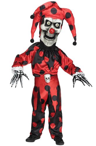 Bobble Head Evil Jester Child Costume
