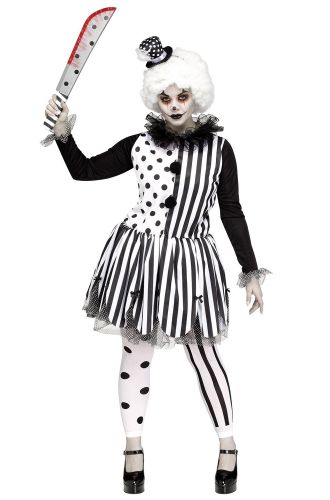 Killer Clown Lady Plus Size Costume