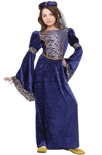 Royal Renaissance Maiden Child Costume