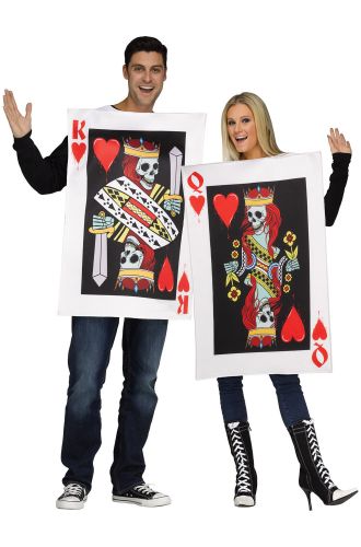 King & Queen of Hearts Adult Couples Costume
