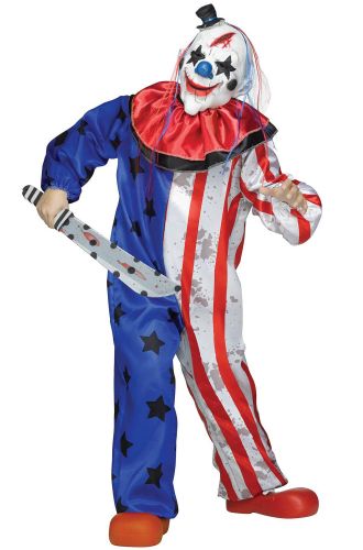 Evil Circus Clown Child Costume