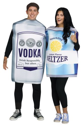 Vodka & Seltzer Couple Adult Costume