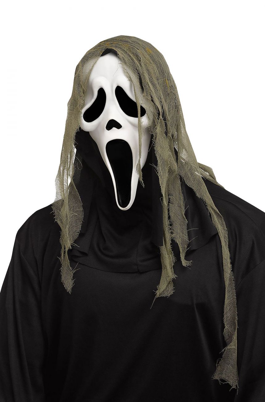 Terugroepen plastic ziel Ghost Face Crypt Creature Adult Mask - PureCostumes.com