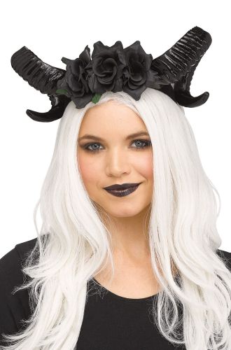 Black Horn Flower Headpiece